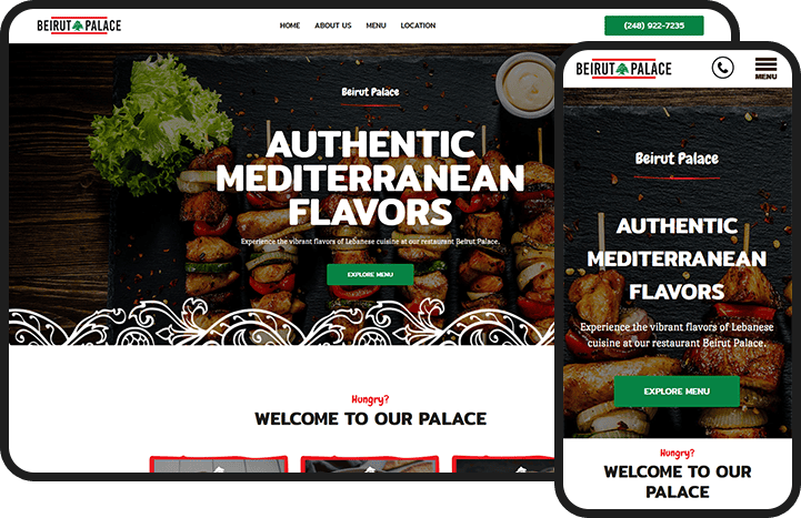 Mediterranean Restaurant Website Design