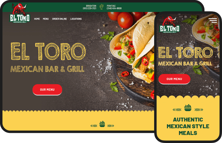Mexican Grill Restaurant Website Design