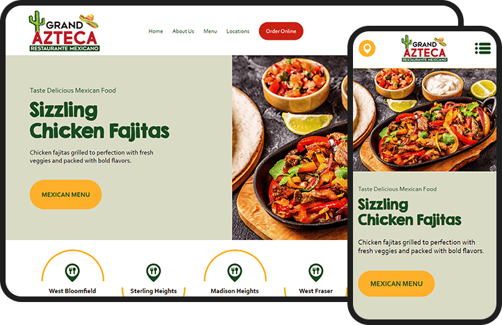 Mexican Restaurant Website Design