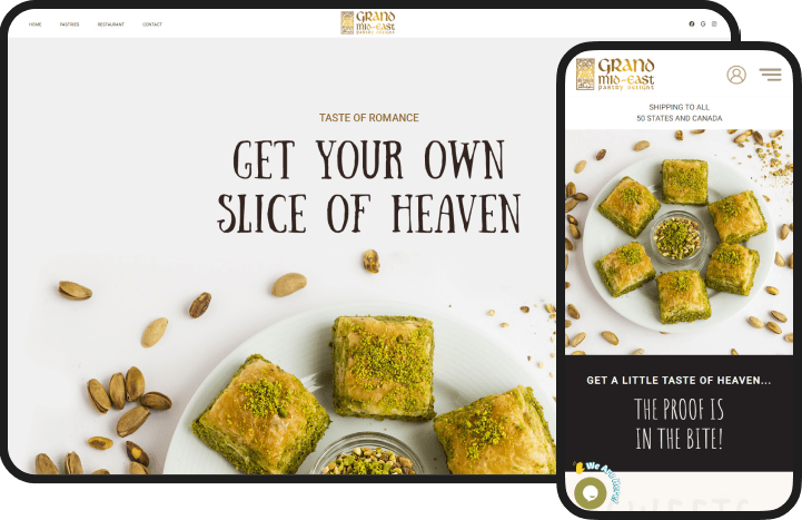 Pastries Restaurant Website Design